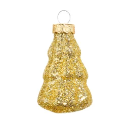 Juego De Bolas De Cristal De Navidad 9 Piezas Doradas En Caja
