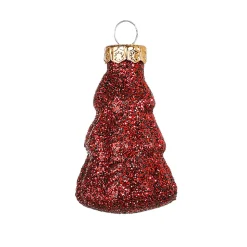 Juego De Bolas De Navidad De Cristal 9 Piezas En Caja Rojo