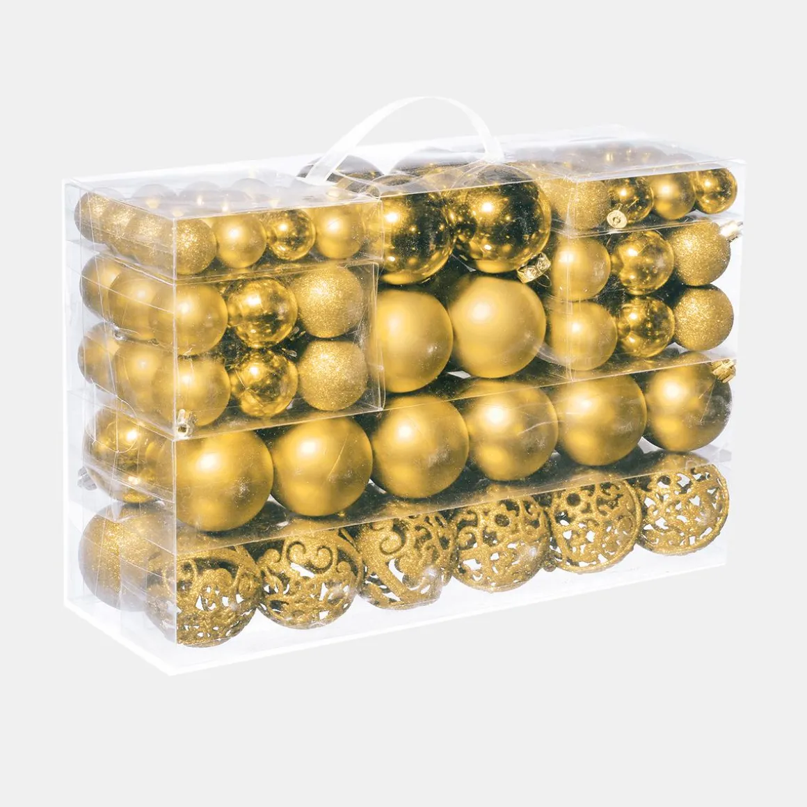 Juego De Bolas De Navidad XXL 100pcs Oro 3 - 6 Cm Ø