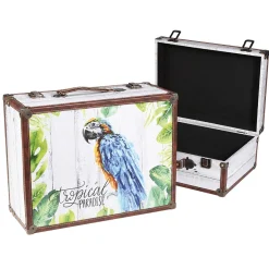 Juego De Maletas Decorativo Paraíso 2 Piezas
