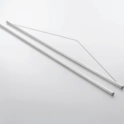 Juego De Varillas De Suspensión Para Banderolas De Tela De Aluminio, 75 Cm 2 Piezas.