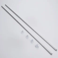 Juego De Varillas Para Colgar Banderolas De Tela Para Superficies De Cristal 79 Cm