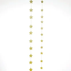 Juego Guirnaldas De Estrellas 2D, Oro, 2 Uds.
