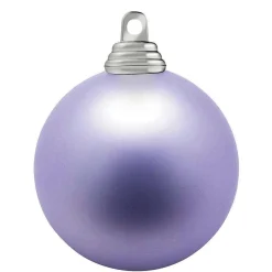 Lavanda, Bolas De Navidad De Plástico Mate, Ignífugo, 6 Cm Ø - 24 Piezas