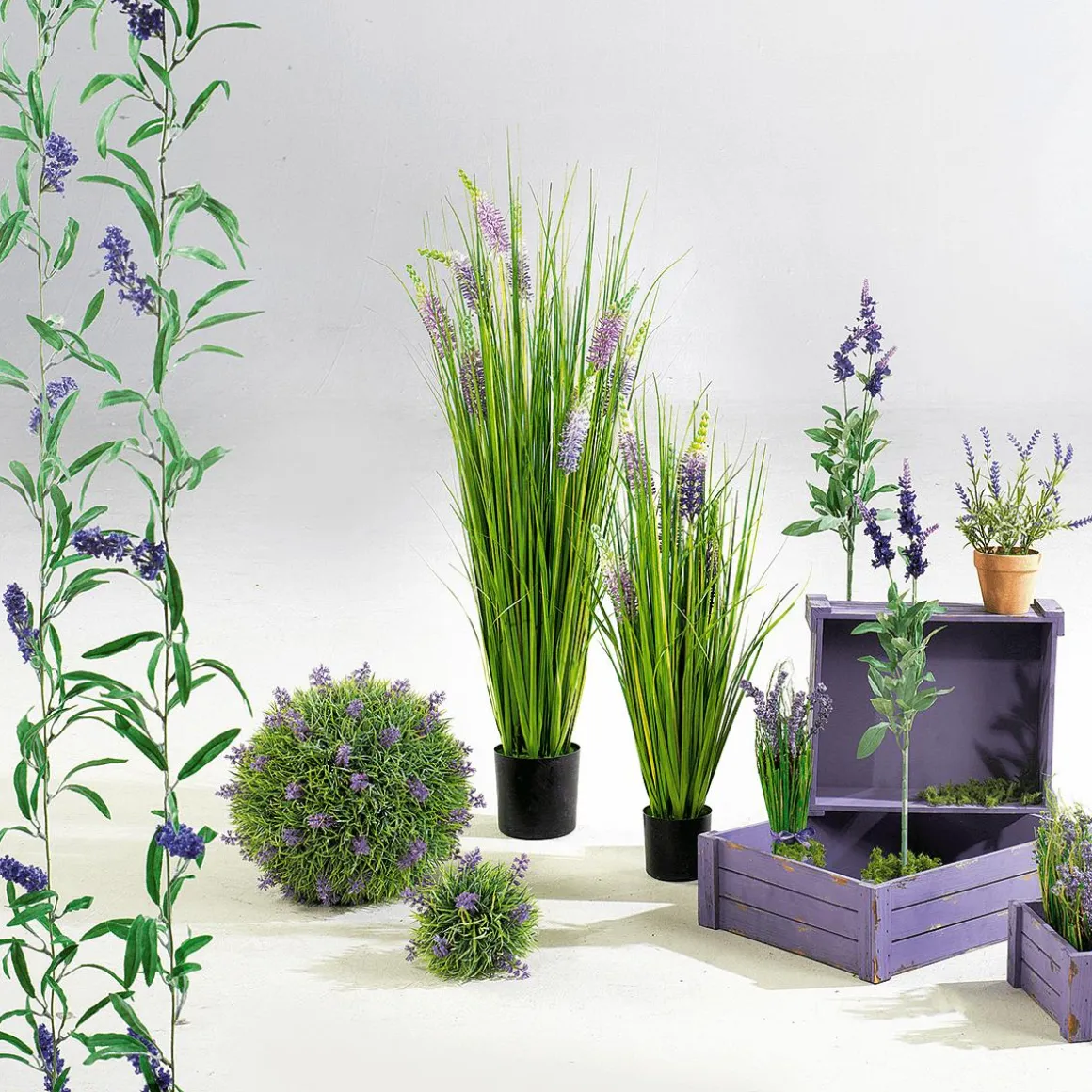 Lavanda Decorativa Con Maceta, 23 Cm