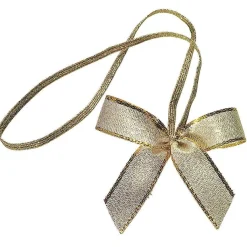 Lazo Decorativo Dorado 40 Cm, 100 Piezas