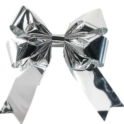 Lazo Decorativo Plata 80 Cm, 5 Piezas