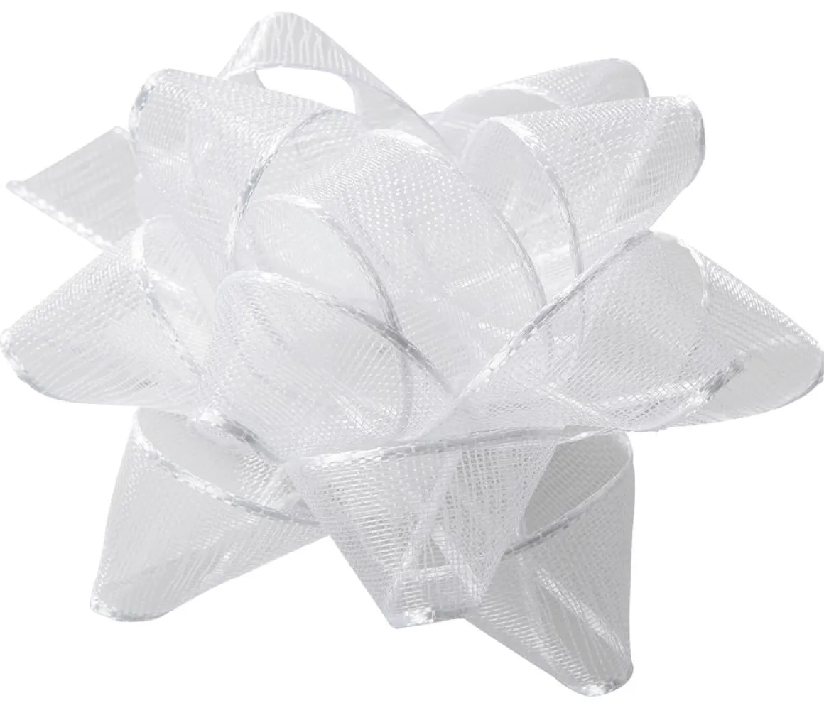Lazos Decorativos, Ø 8 Cm, Blanco