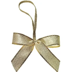 Lazos Decorativos Dorado 20 Cm, 100 Piezas