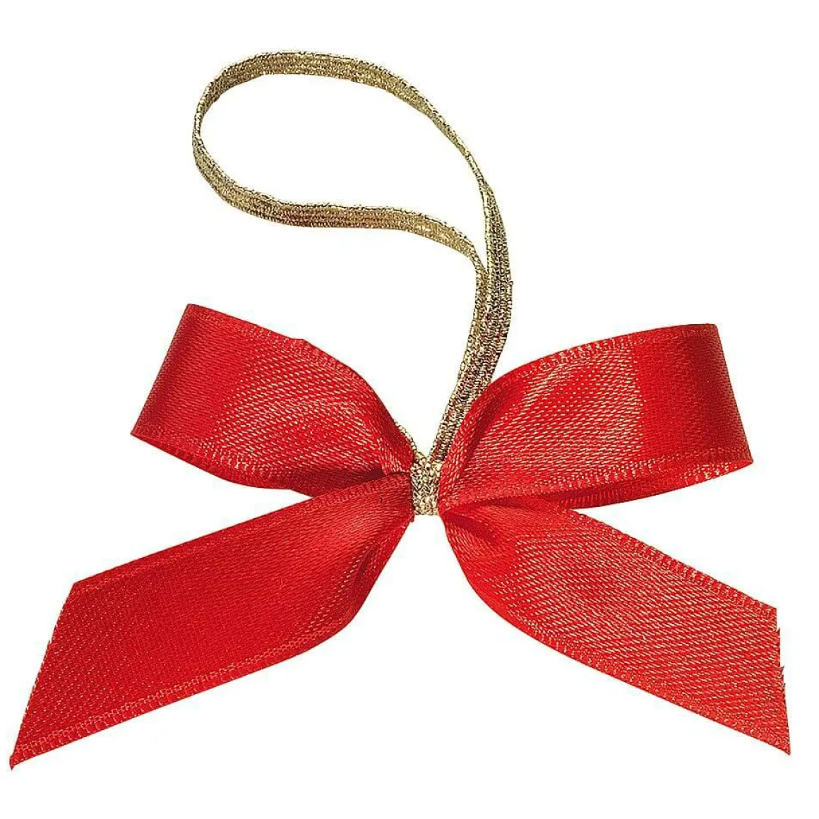 Lazos Decorativos Rojo/dorado 20 Cm, 100 Piezas