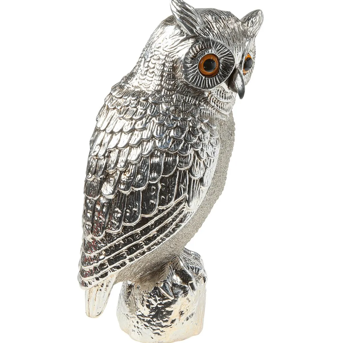 Lechuza Decorativa 43 Cm Champán