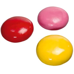 Lentejas De Chocolate XXL Alimento De Imitación Ø 15 Cm Rojo/fucsia/amarillo