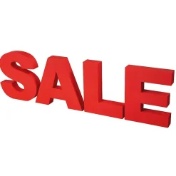 Letras "SALE" (Venta) 3D De Espuma De Poliestireno, Altura 40 Cm