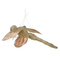 Libélula Rosa Brillante Con Brillantes 89 Cm