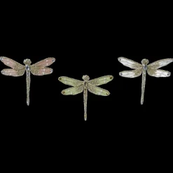 Libélulas Brillantes Con Pinza 18 Cm, 3 Piezas