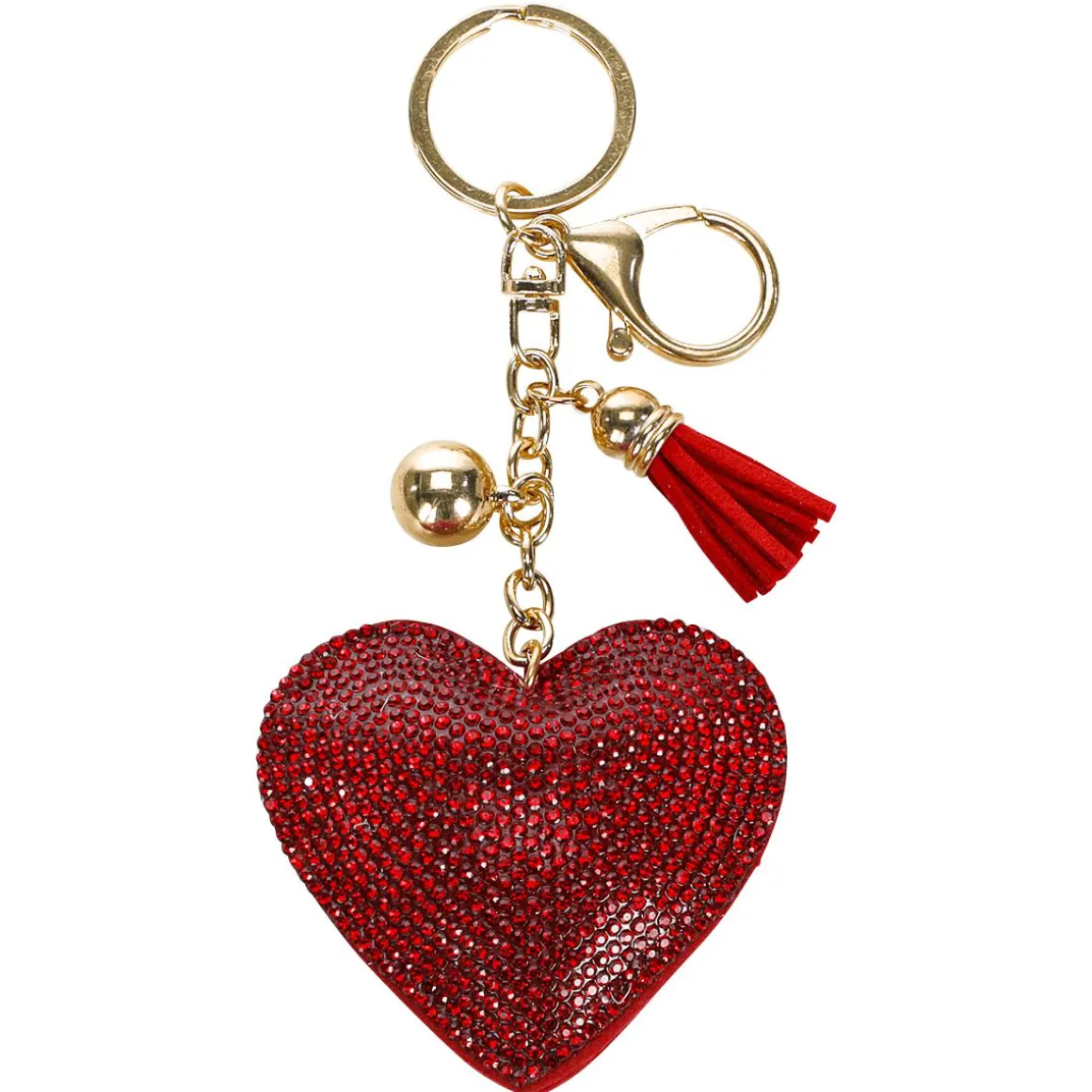 Llavero Corazón Con Ojal Y Mosquetón Pack De 12