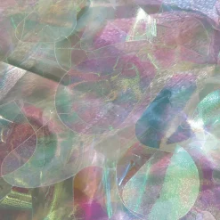Lámina De Plástico Con Efecto Troquelado Irisado Anchura: 90 Cm