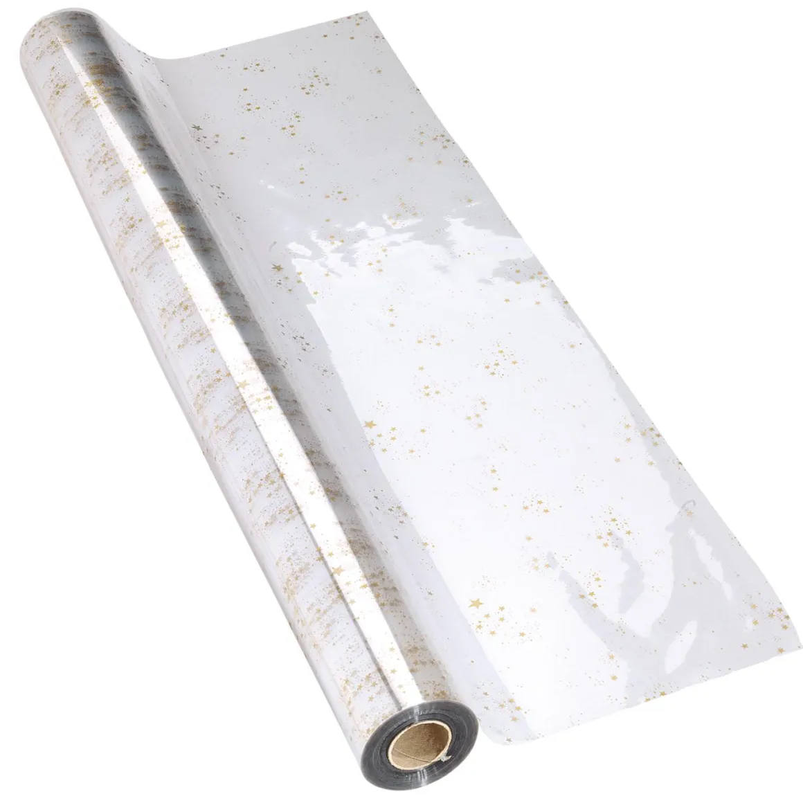 Lámina De Plástico Para Regalo Con Adornos Navideños 70 Cm, 100 M