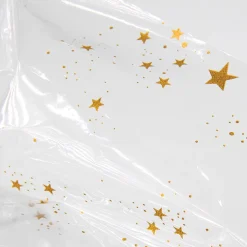 Lámina De Plástico Para Regalo Con Adornos Navideños 70 Cm, 100 M