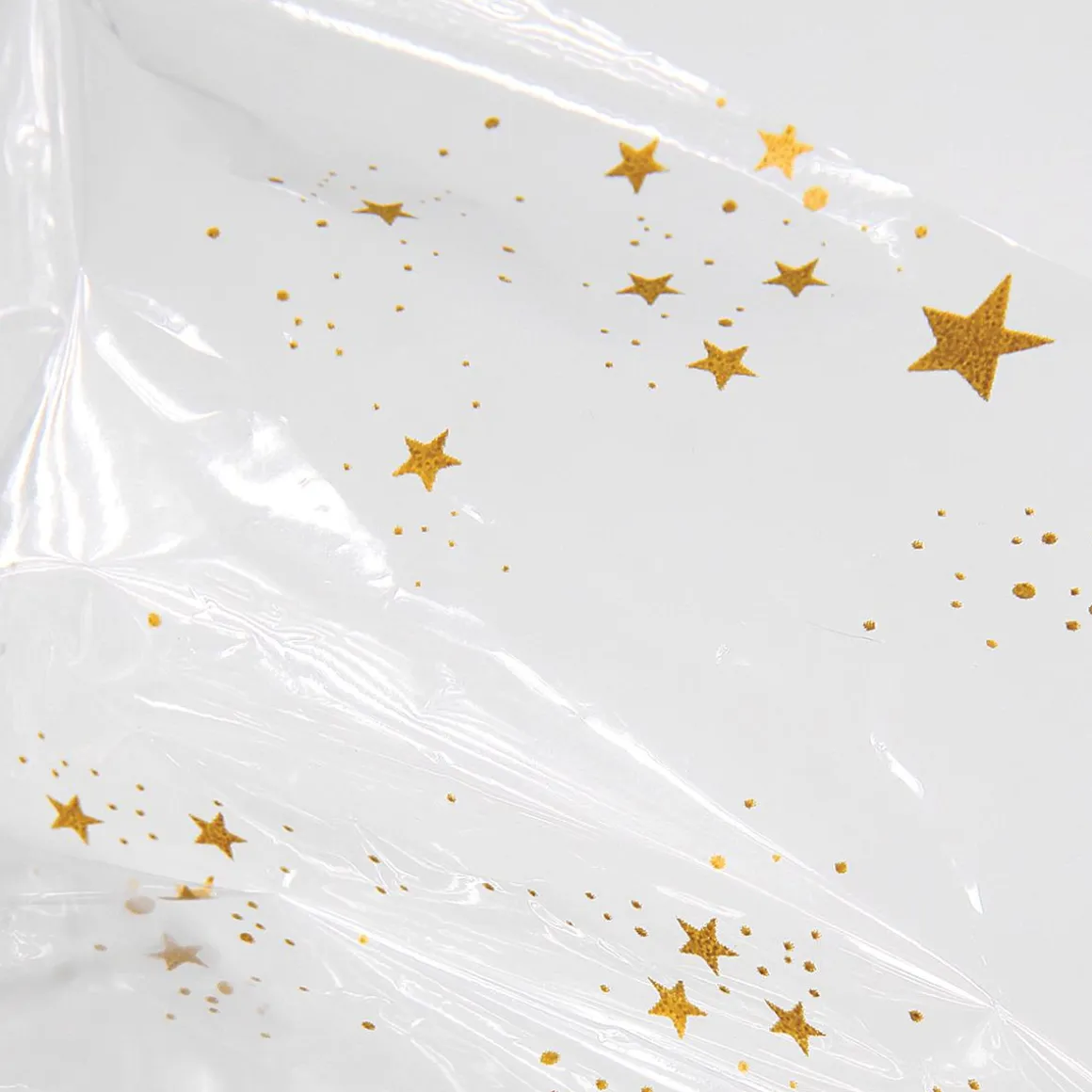 Lámina De Plástico Para Regalo Con Adornos Navideños 70 Cm, 100 M