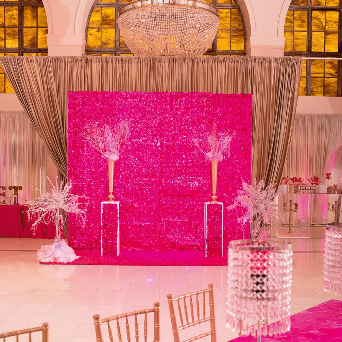 Lámina Metálica Troquelada De 90 Cm De Ancho, Rosa