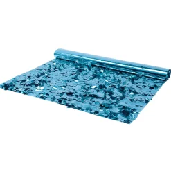 Lámina óptica Metálica Troquelada De 90 Cm De Ancho, Azul Hielo