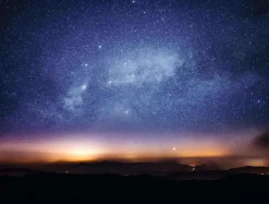 Lona XXL "Estrellas En El Cielo Nocturno" De Lona De Camión Ignífuga 250 X 330 Cm