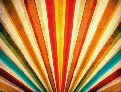 Lona XXL "Rayos De Color" De Lona De Camión Ignífuga 250 X 330 Cm