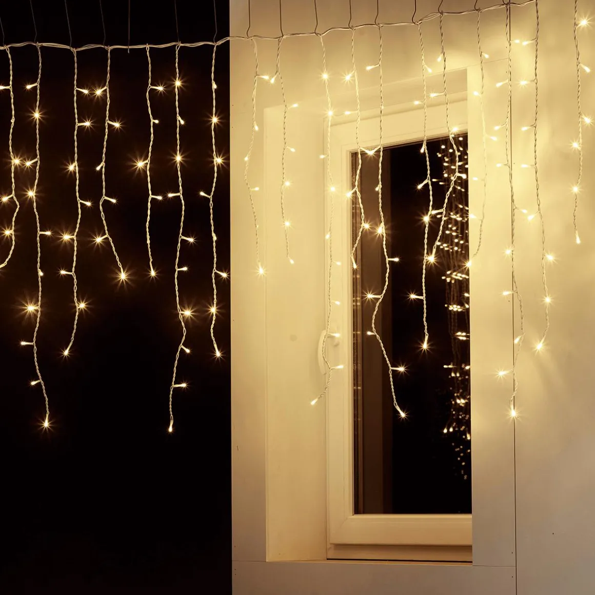 Luz Icicle Light LED Para Uso Profesional Sistema IP20, 228 LED, 300 X 100 Cm, Sin Cable