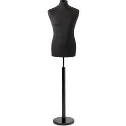 Maniquí De Costura De Hombre, Busto De 78 Cm, Color Negro/negro