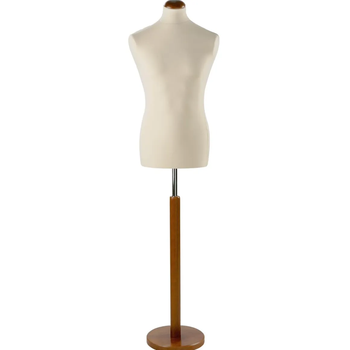 Maniquí De Costura De Hombre, Busto De 78 Cm, Color Crudo/nuez