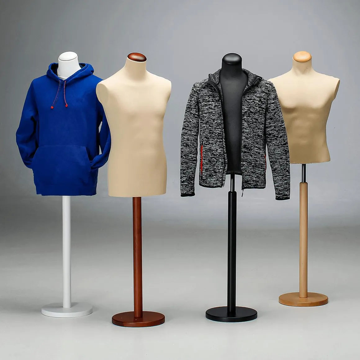 Maniquí De Costura De Hombre, Busto De 78 Cm, Color Crudo/nuez