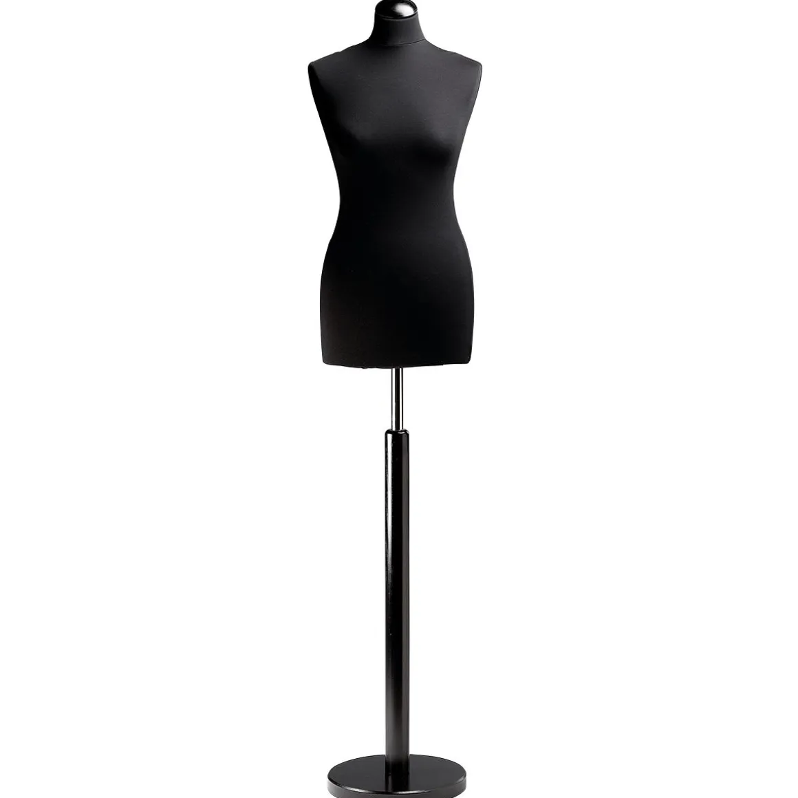 Maniquí De Costura De Mujer, Busto De 72 Cm, Color Negro/negro