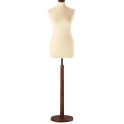 Maniquí De Costura De Mujer, Busto De 72 Cm, Color Crudo/nuez