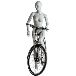Maniquí Deportivo Mujer Ciclista, Caminante - Pierna Izquierda Levantada Y Brazos Izquierdos Flexionados