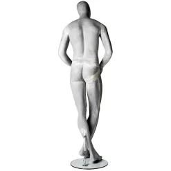 Maniquí Hombre ESCULTURA Pierna Cruzada Hormigón Óptico