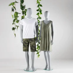 Maniquí Hombre Sólido Gris 29 Cm Ancho
