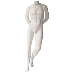 Maniquí Masculino Sin Cabeza Blanco, De Pie