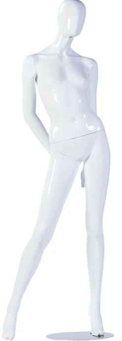 Maniquí Mujer APART Blanco Brillante, Brazos Trasero
