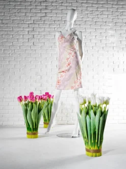 Maniquí Mujer APART Blanco Brillante, Brazos Trasero