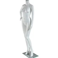 Maniquí Mujer Sin Cabeza De Pie Blanco