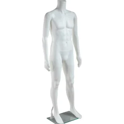 Maniqui Hombre Sin Cabeza De Pie Blanco