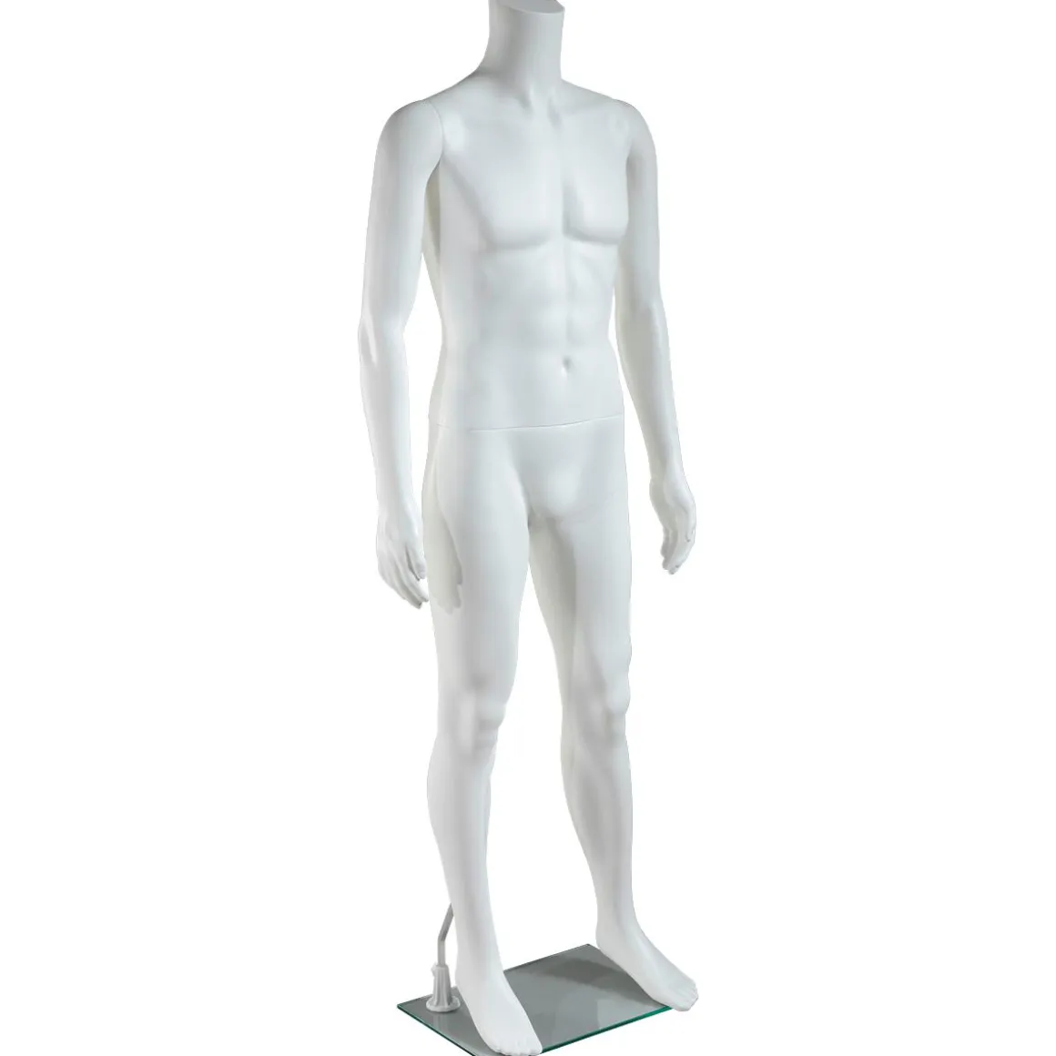 Maniqui Hombre Sin Cabeza De Pie Blanco