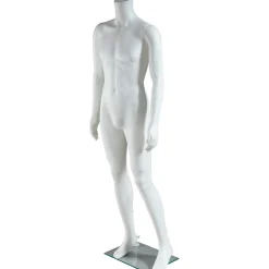 Maniqui Hombre Sin Cabeza De Pie Blanco