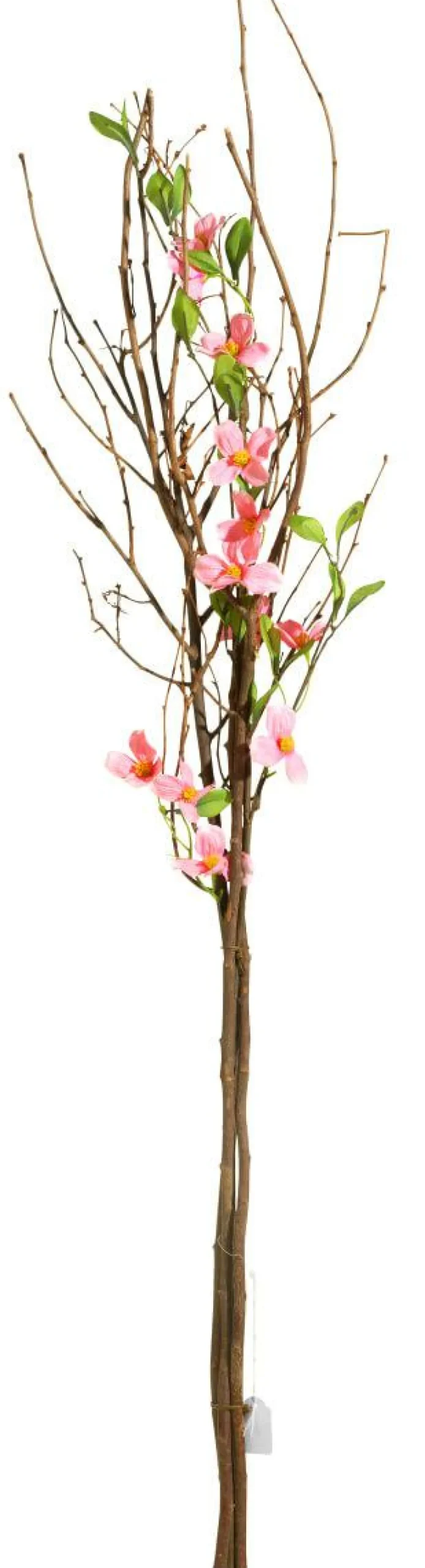 Manojo De Ramas Decorativo Con Flores 115 Cm