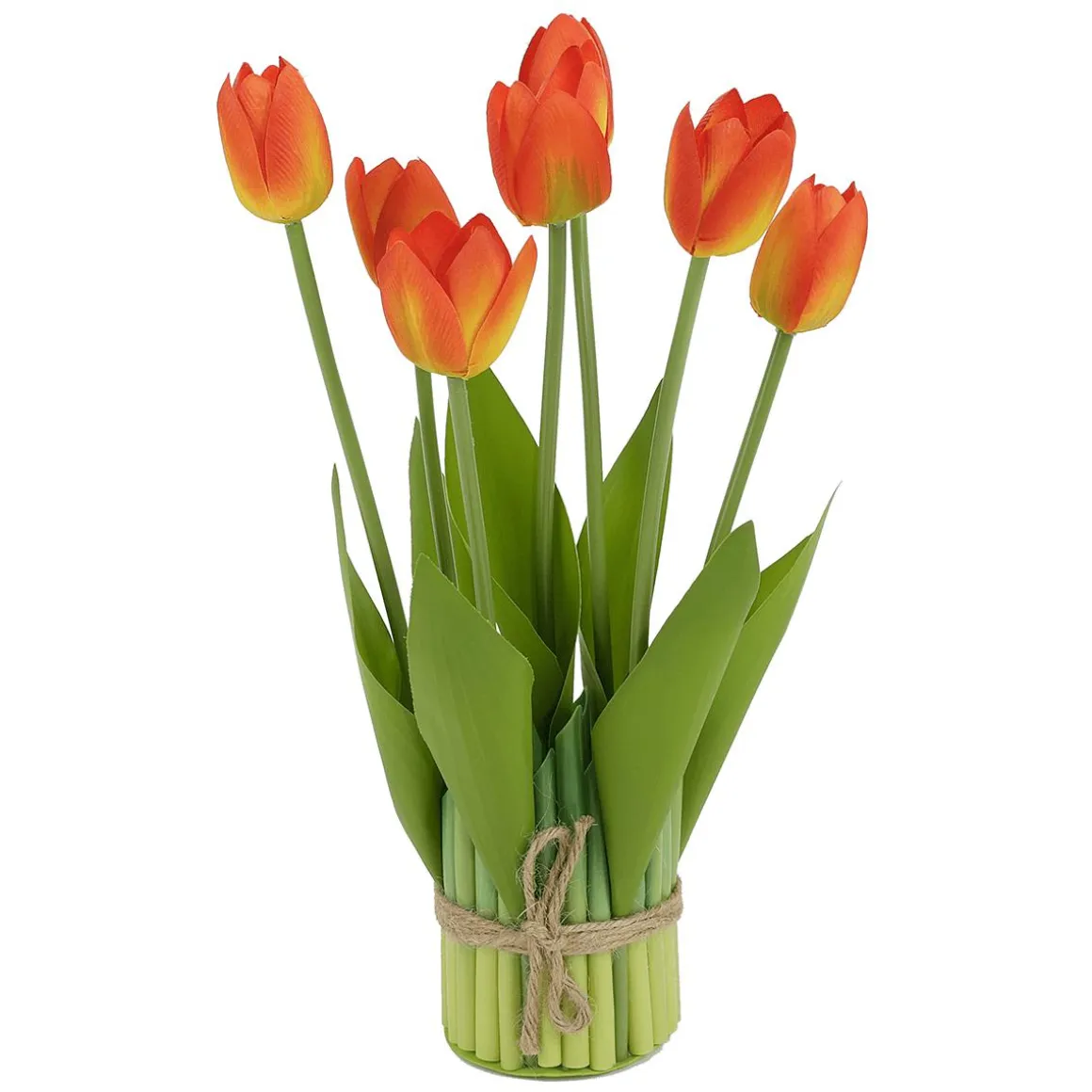 Manojo De Tulipanes Artificiales De 34 Cm Con 7 Flores