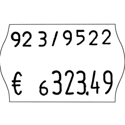 Marcador De Precio, 2 Filas, 8/6 Compartimentos