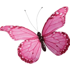 Mariposa Decorativa Rosada, 80 Cm