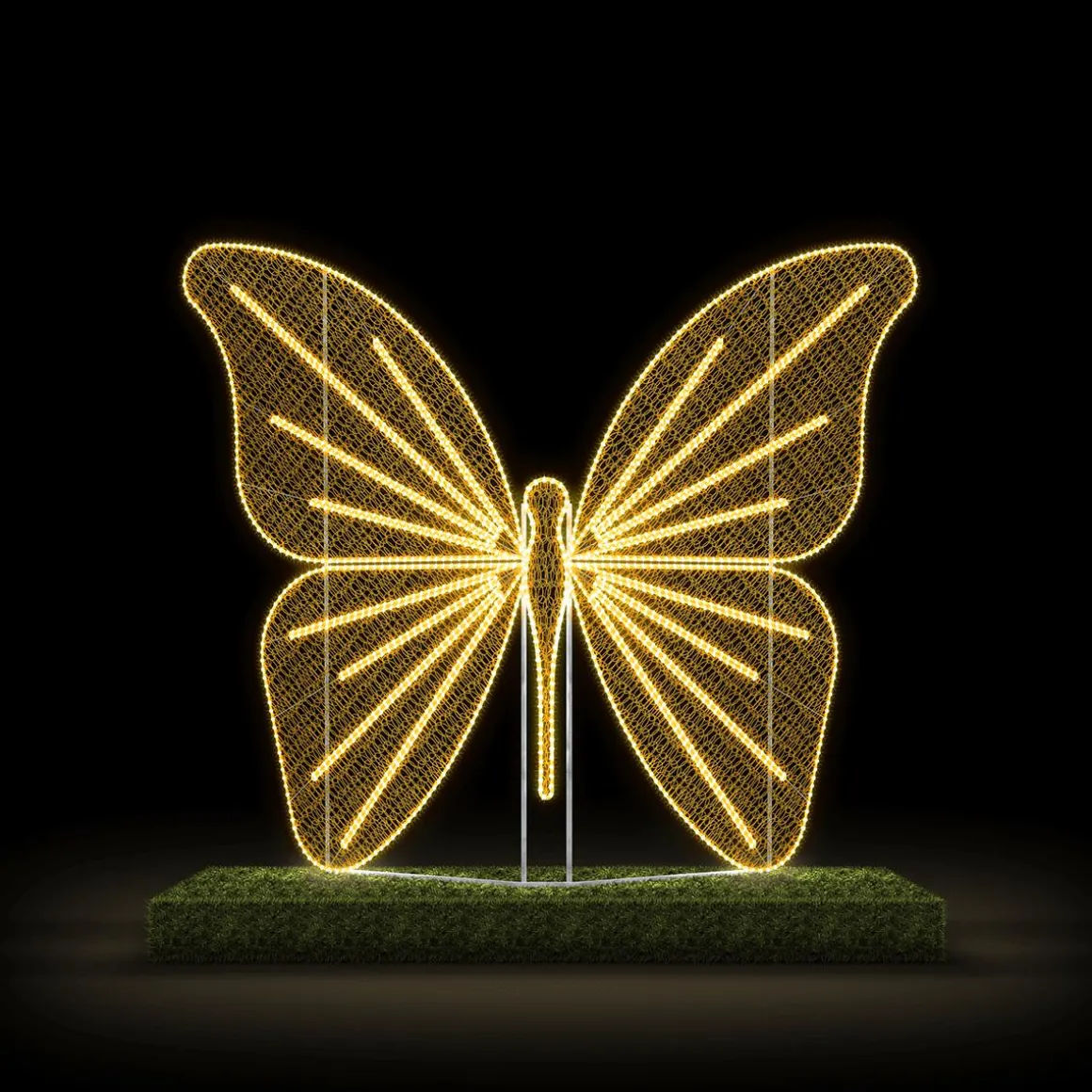 Mariposa Para Exterior LED Blanco Cálido 255 X 310 Cm