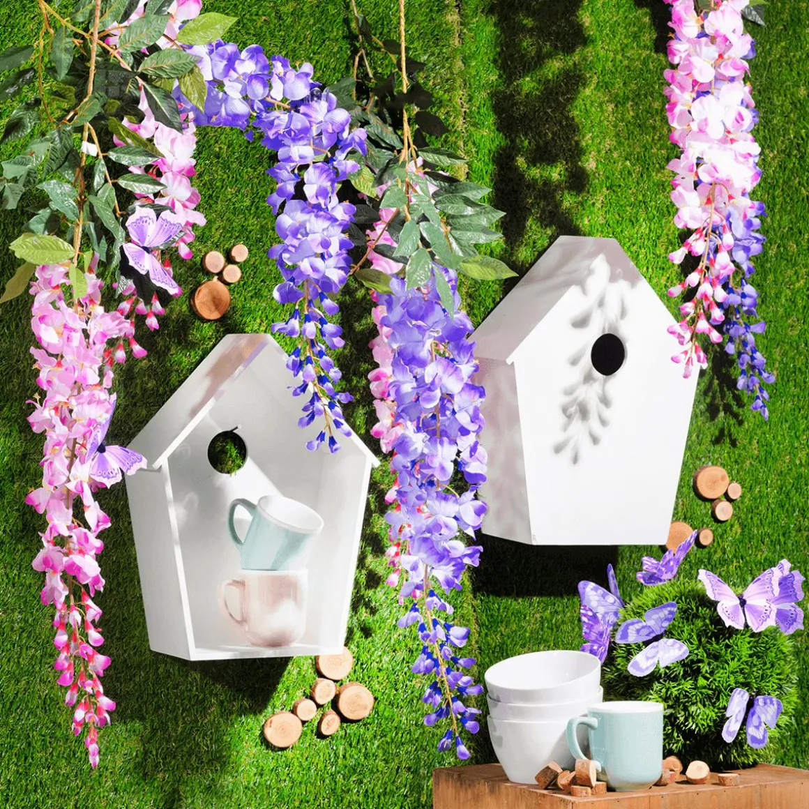 Mariposas Decorativas, 10 Cm, Color Morado, 6 Piezas